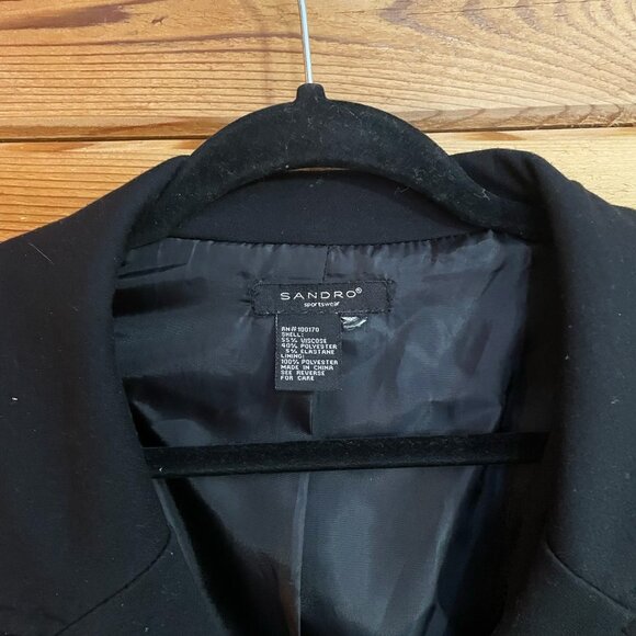 Sandro Sportswear Pea Coat with Bell Sleeves - Picture 6 of 7